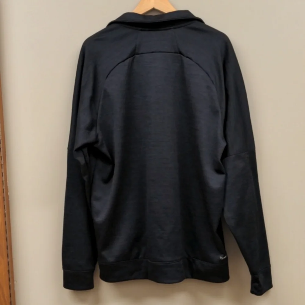 Adidas Black 1/4 Zip Climalite Pullover Size XL